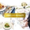 Gold Plastic Silverware Set (160 Bulk Pack) Disposable Cutlery Utensils, 80 Gold Forks, 40 Gold Knives, 40 Gold Spoons, Heavy Duty Flatware For Holidays, Parties, Dinners, Weddings, and Occasions-3