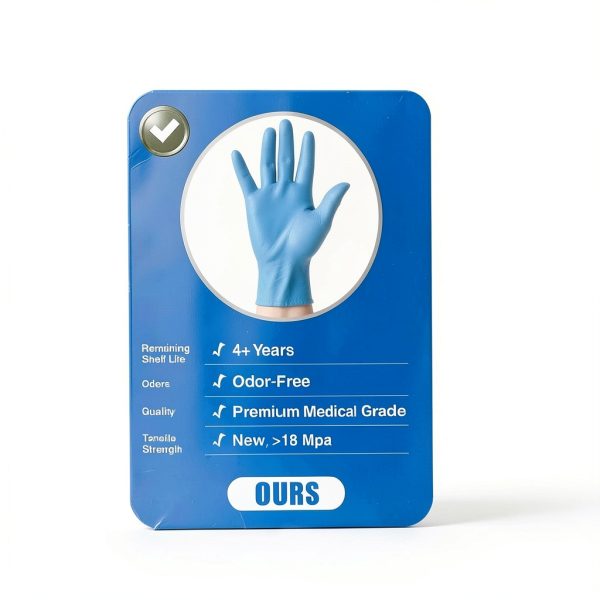 Schneider Nitrile Exam Gloves, Blue Disposable Gloves, Medical Grade, Food Grade, Latex Free-6
