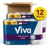 Viva Multi-Surface Cloth Paper Towels, 12 Triple Rolls, 165 Sheets Per Roll (2 Packs of 6)-1