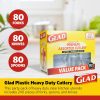 Glad Disposable Cutlery Set - Clear Heavy Duty Plastic Forks, Knives, and Spoons - 240 Piece Plasticware for Parties - Durable, Sturdy Recyclable Utensils - Great for July 4th, Thanksgiving, Christmas-3