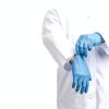 Schneider Nitrile Exam Gloves, Blue Disposable Gloves, Medical Grade, Food Grade, Latex Free-1